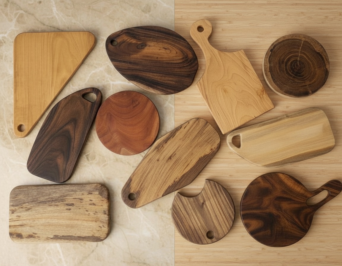 Handcrafted wooden chopping boards - Tony Homes